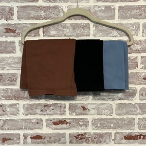 Biker shorts, 3 pairs, new never worn